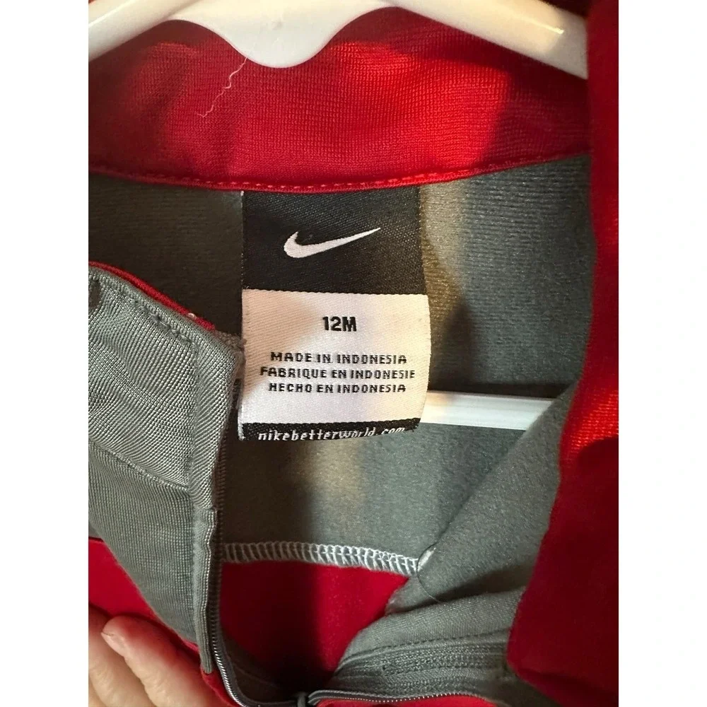 Nike‎ Toddlers Zip Up Jacket Size 12 Months - Red/White/Grey